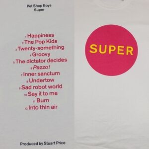 Zara x Pet Shop Boys  2021 Limited Edition Tee Super 2016 Album Cover/Tracks Med